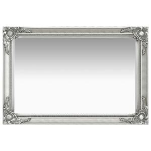 VidaXL Wall Mirror Baroque Style 60x40 cm Silver