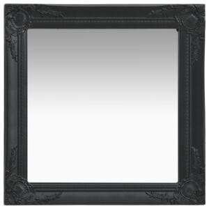 VidaXL Wall Mirror Baroque Style 60x60 cm Black
