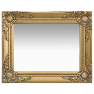 VidaXL Wall Mirror Baroque Style 50x40 cm Gold