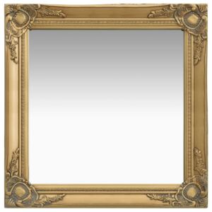 VidaXL Wall Mirror Baroque Style 60x60 cm Gold