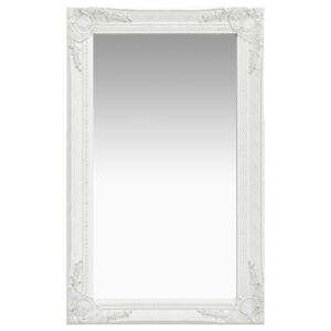 VidaXL Wall Mirror Baroque Style 50x80 cm White