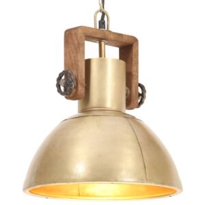 VidaXL Industrial Hanging Lamp 25 W Brass Round 30 cm E27