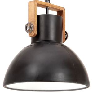 VidaXL Industrial Hanging Lamp 25 W Dead Black Round 40 cm E27