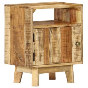 VidaXL Bedside Table 40x30x50 cm Rough Mango Wood