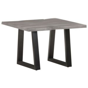 VidaXL Coffee Table with Live Edges 60x60x40 cm Solid Acacia Wood