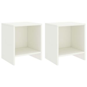 VidaXL Bedside Cabinets 2 pcs White 35x30x40 cm Solid Pinewood