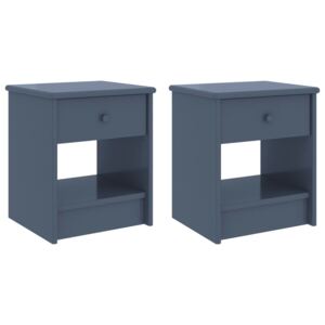 VidaXL Bedside Cabinets 2 pcs Light Grey 35x30x40 cm Solid Pinewood