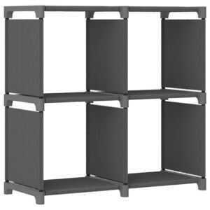 VidaXL 4-Cube Display Shelf Grey 69x30x72.5 cm Fabric