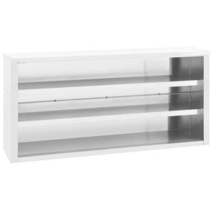 VidaXL Kitchen Wall Cabinet 150x40x75 cm Stainless Steel
