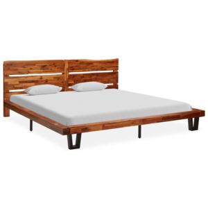 VidaXL Bed Frame with Live Edge Solid Acacia Wood 200 cm