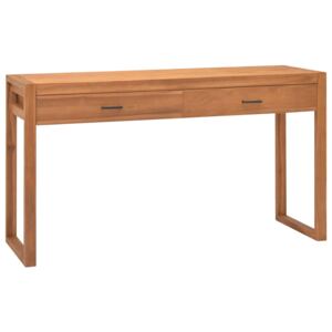 VidaXL Desk with 2 Drawers 140x40x75 cm Recycled Teak Wood