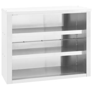 VidaXL Kitchen Wall Cabinet 90x40x75 cm Stainless Steel