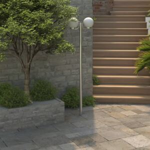 VidaXL Garden Lamp Post 2 Lamps 220cm