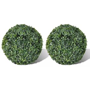 VidaXL Boxwood Ball Artificial Leaf Topiary Ball 27 cm 2 pcs
