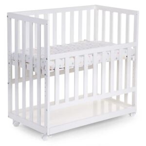 CHILDHOME Bedside Crib 50x90 cm Beech White BSCNWI