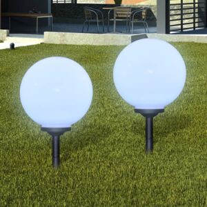 VidaXL Outdoor Path Garden Solar Lamp Path Light LED 30cm 2pcs Ground Spike