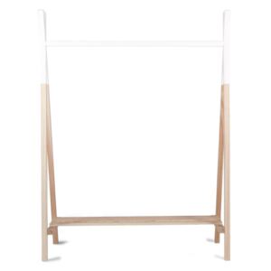 CHILDHOME Tipi Clothes Rack Beech Natural and White CLSTIPI