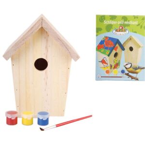 Esschert Design DIY Nesting Box with Paint 14.8x11.7x20 cm KG145