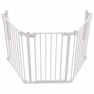 Noma 3-Panel Safety Gate Modular Metal White 94054