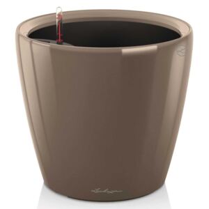 LECHUZA Planter Classico 43 LS ALL-IN-ONE Taupe High Gloss 16085