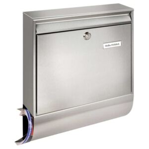 BURG-WÄCHTER Letterbox Borkum-Set 38770 Ni Stainless Steel Silver