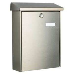 BURG-WÄCHTER Letterbox Oslo 3767 Ni Stainless Steel Silver