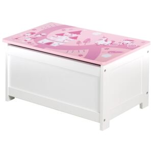 Roba Toy Storage Chest Crown Pink 60x32x30 cm MDF