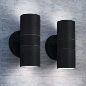 VidaXL Outdoor Wall Lights 2 pcs Stainless Steel Up/Downwards