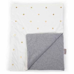 CHILDHOME 424546 Blanket Jersey Gold Dots 80x100 cm