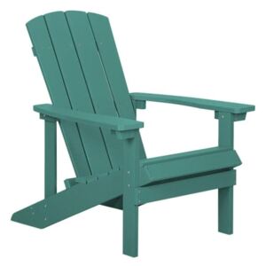 Beliani Garden Chair Green Adirondack
