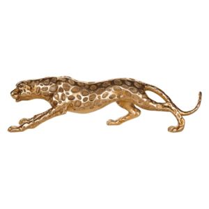 Beliani Decorative Figurine Gold Leopard