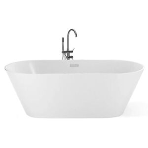 Beliani Freestanding Bath 160 cm White HAVANA