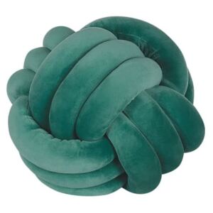 Beliani Knot Cushion 30 x 30 cm Bottle Green MALNI