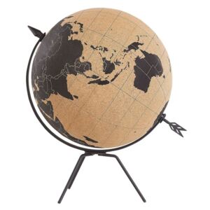 Beliani Decorative Globe Cork 35 cm Brown BATTUTA