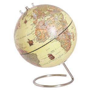Beliani Decorative Globe Yellow with Magnets CARTIER