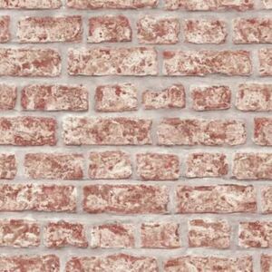 Topchic Wallpaper Bricks Red and Grey
