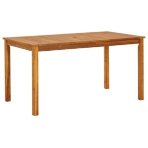 VidaXL Garden Table 140x80x74 cm Solid Acacia Wood