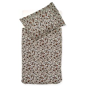 Jollein Duvet Cover with Pillowcase Leopard 100x140 cm Brown