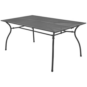 VidaXL Garden Table 150x90x72 cm Steel Mesh