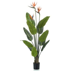 Emerald Artificial Plant Strelitzia in Pot with Flowers 120 cm