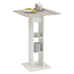 FMD Bar Table White and Sand Oak