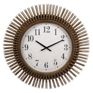 Gifts Amsterdam Wall Clock Daphne Round Wood Natural 64cm