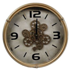 Gifts Amsterdam Wall Clock Radar Round Antique Copper 46cm