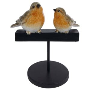 Gifts Amsterdam Bird Sculpture Robin Polystone 22.5x8.5x29cm