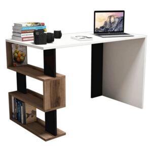 Homemania Computer Desk Snap 120x60x75cm White. Black and Walnut