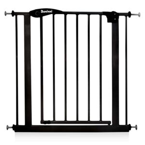 Baninni Safety Gate Vicino Metal 75-85cm Black