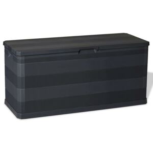 VidaXL Garden Storage Box Black 117x45x56 cm