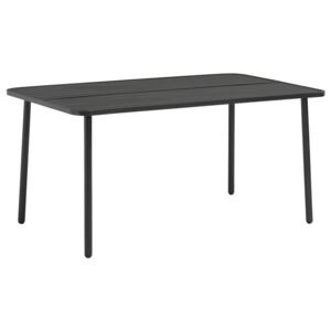 VidaXL Garden Table Dark Grey 150x90x72 cm Steel