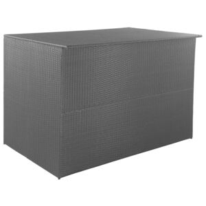 VidaXL Garden Storage Box Black 150x100x100 cm Poly Rattan