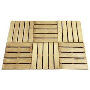 VidaXL Decking Tiles 6 pcs 50x50 cm Wood Green